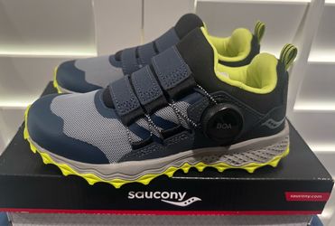New Saucony Unisex-Child Peregrine 12 Shield Boa Running Shoes (Kid’s Size 13) - $45