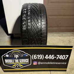 1 USED TIRES 265/35/22 CONTINENTAL EXTREMECONTACT DWS 06 PLUS $100 CASH PRICE MOUNTED & BALANCE 