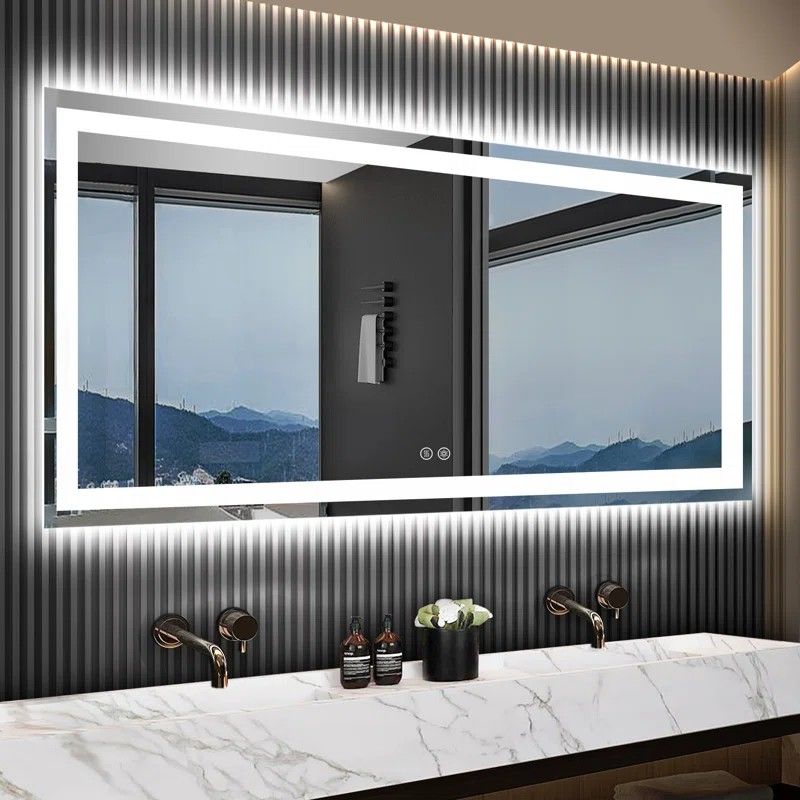 [New In Box] 72"x36" LED Wall Mirror, Dimmable Vanity Light Mirror, Front light & Anti Fog

