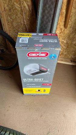New 1/2 hp Genie ultra quiet garage door opener