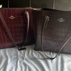 Coach Croc- Embossed Handbags 