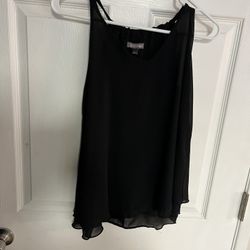 Roz & Ali women’s size small black tank top 