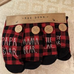 Four Pairs Of Christmas Socks, New