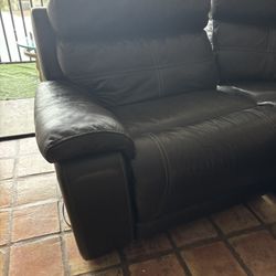 Leather Couch Electric Recliner
