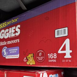 Huggies little movers size 4