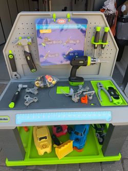 Little Tikes Construct N Learn Smart Workbench- Used