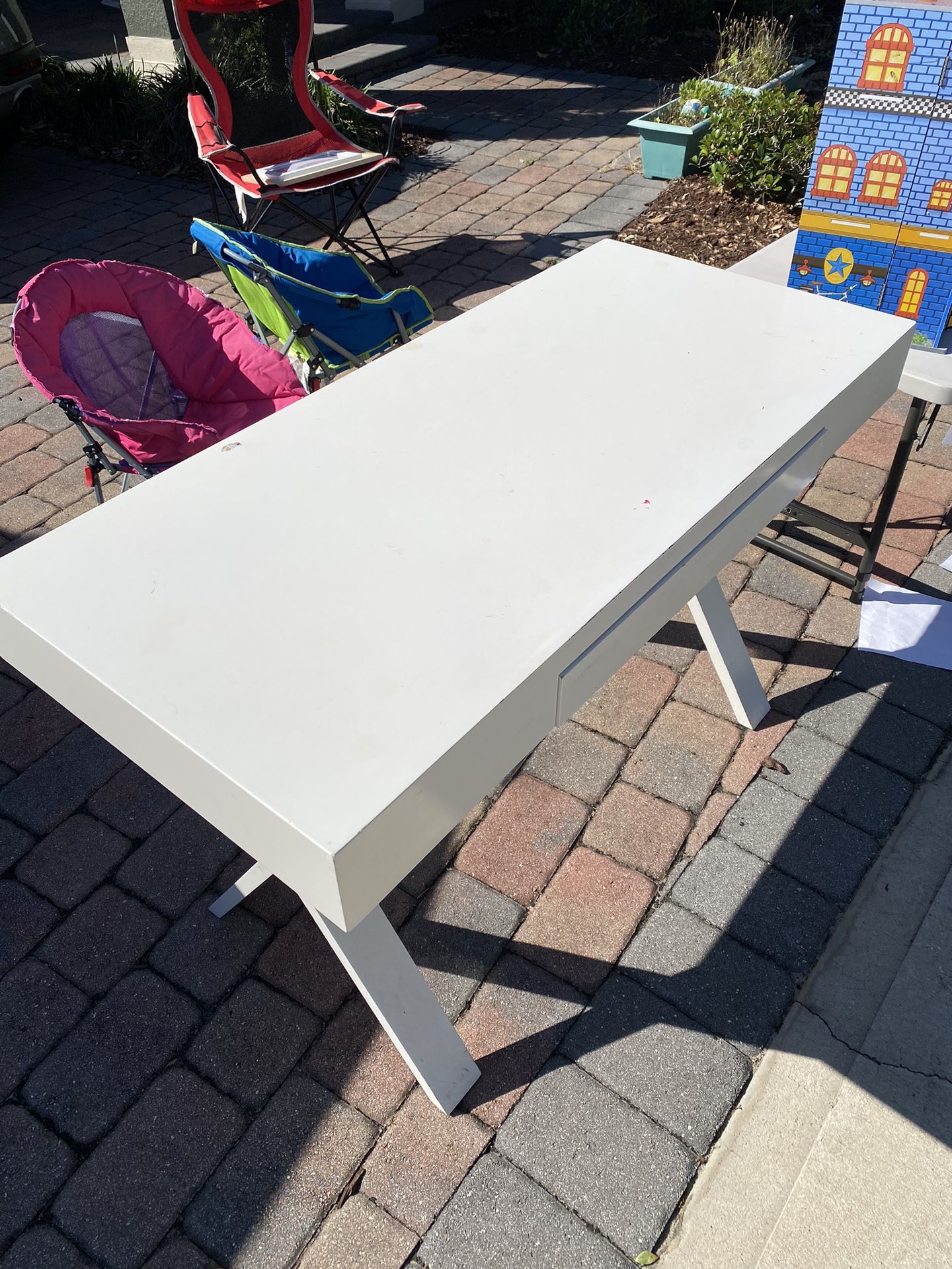 White Cost Plus Desk