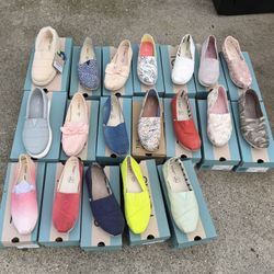 Tom’s women’s Shoes All Size 9 New In Boxes