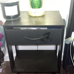 2 All Black Night Stands 