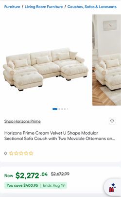 FREE Local Delivery 🚚- white 5 pcs sectional couch sofa set