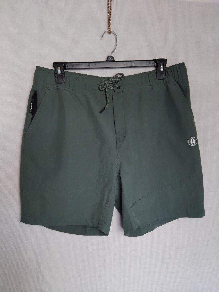 Bearded Goat Rover Hybrid Shorts in Balsam Green Outdoor Shorts ~ Size XXL
/36