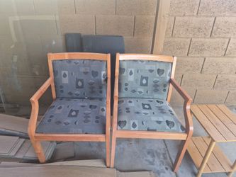 6 wood chairs