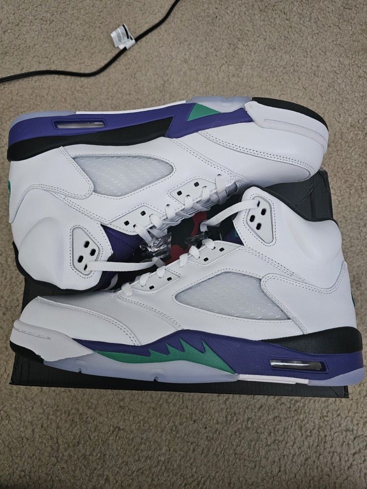 Jordan 5 Retro Grape Brand New Size 12