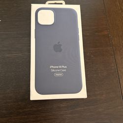 iPhone 14 Plus Silicone case MagSafe Storm Blue 