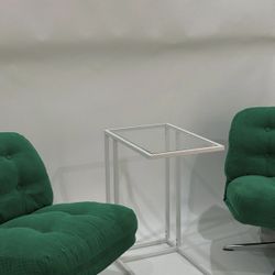 Green Chairs + Table 