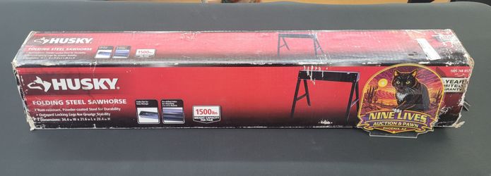 Husky steel folding sawhorse