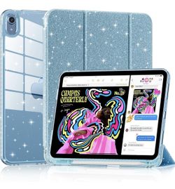 Lainergie Case for iPad (A16) 11th Generation 11-inch 2025, iPad 10th Generation 10.9-inch 2022, Cute Glittering Sparkly Shockproof Cover with Sparkly
