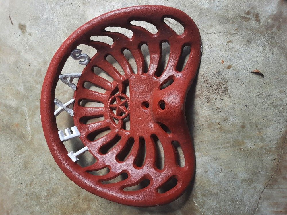 Heavy Cast Tractor Seat. TEXAS 