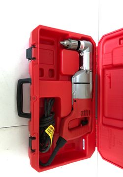 Milwaukee 7 Amp Corded 1/2 in. Corded Right-Angle Drill Kit with Hard Case
