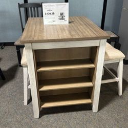 OM• $38 Initial • Brand New Skempton Dining Counter Height 3 Piece 