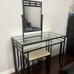 Vanity Desk with Stool