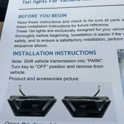 yamaha tail ligts rmax 1000