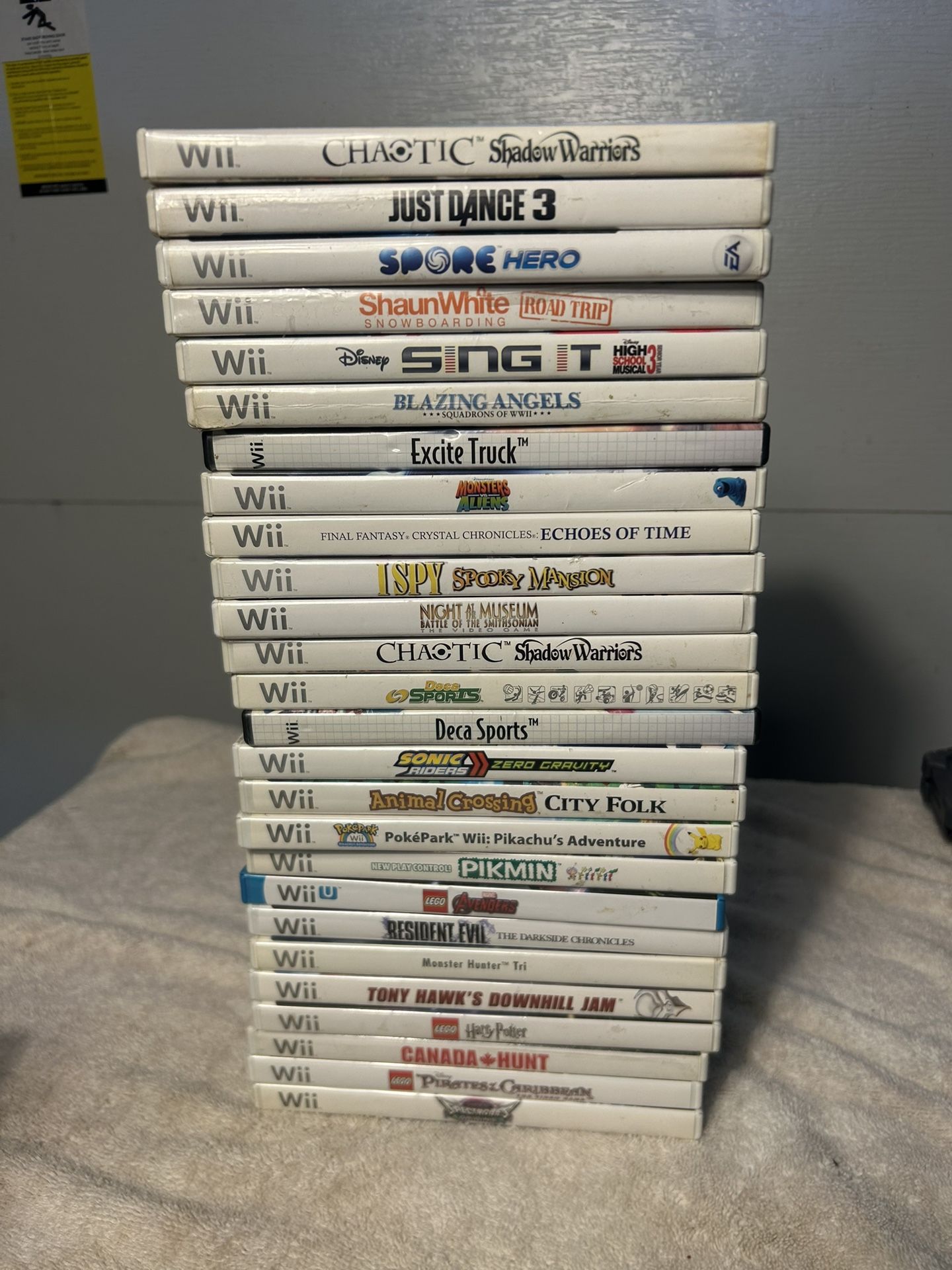 Nintendo Wii Game Lot of 28