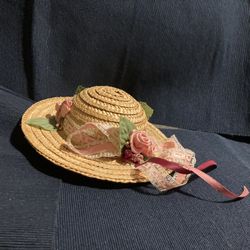 Woven Straw Doll Sun Hat