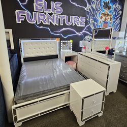 Brand New 4 Pcs Bedroom Set Queen $998 FREE LOCAL DELIVERY