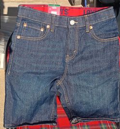LEVIS BOYS 511  DENIM SHORTS SIZE 14 NWT