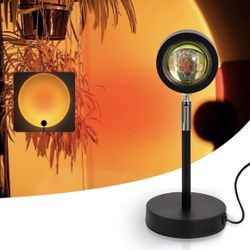 NEW 360 Degree Rotation Sunset Lamp Projector Light, Romantic Night Light