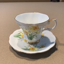 Royal Albert Friendship Daffodil Teacup And Saucer