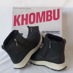 KHOMBU Ladies' Sienna All-Weather Boot Available in Black Size 9