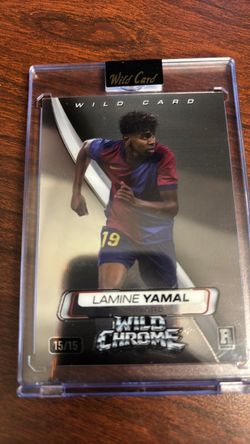 Lamine Yamal Wild Card Chrome #15/15 Trading Card