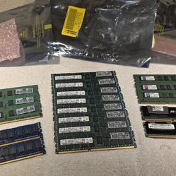 90GB Bulk Lot DDR3 Server RAM - 8GB & 2GB Modules - ECC Registered/Unbuffered