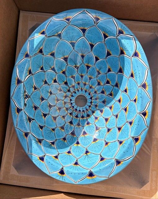 Gorgeous Mexican Handmade and Handpainted Sink