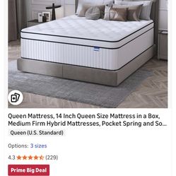 FREE Queen Size Mattress Certi Pur 