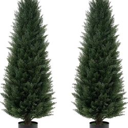 4FT Artificial Cedar Topiary Trees（brand New)