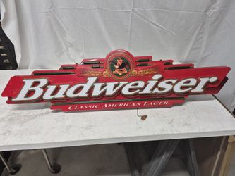 1998 Vintage Budwiser Lighted Sign