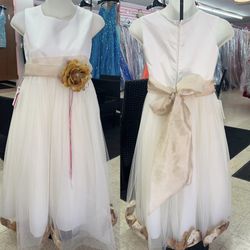 New With Tags Ivory Colored Flower Girl Dress $35