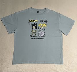 Brain Dead Men's Infinite Gestures T-Shirt Slate Size Large