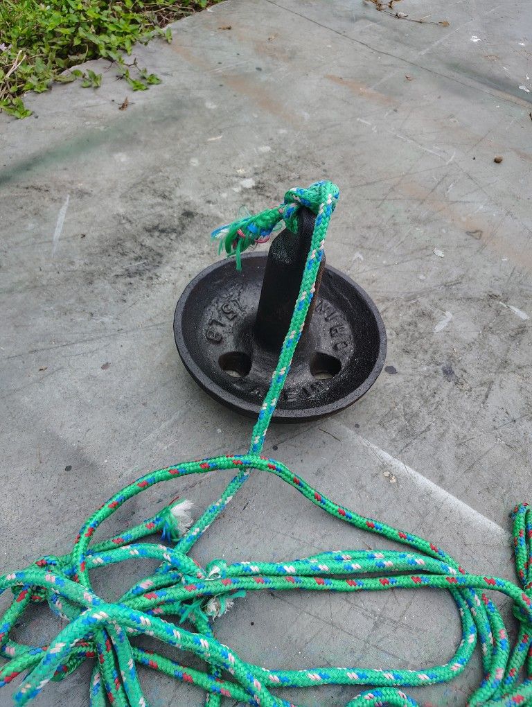 Mushroom Anchor with Rope