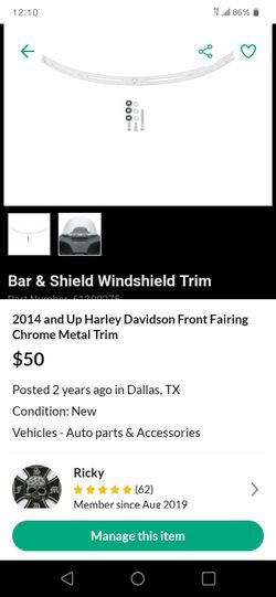 2014 & Up Harley Davidson Streetglide Fairing Wimdshield Trim