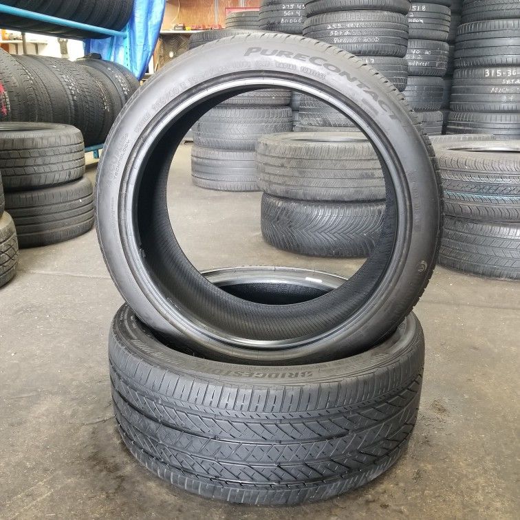 🔥 (2) 235 40 19 Continental & Bridgestone All Season Tires 