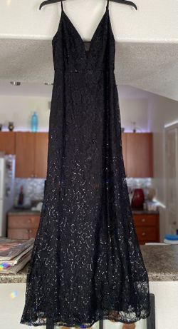Dress $15 size 10 Elegant Floor Length Lace & Sequin Shell