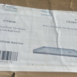 Shower Base Right Drain