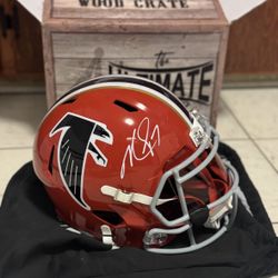 Mike Vick Signed Atlanta Falcons Full Size Speedflex Helmet (Rep)