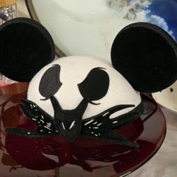 Disney Nightmare Before Christmas Jack Skellington Mickey Ears Hat .