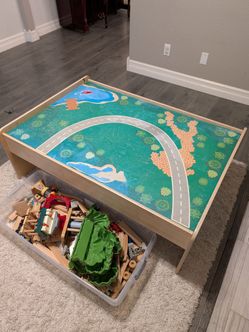 Train Table with Trains