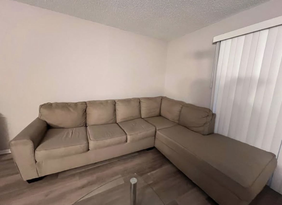 Beige Sectional Couch